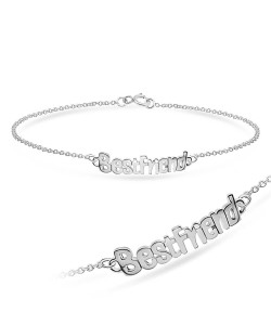 Best Friend Silver Bracelet BRS-43